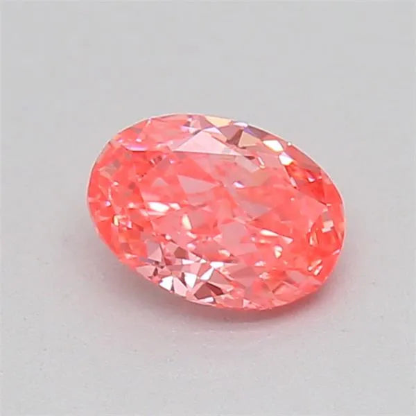 0.27ct Oval Lab Grown Diamond (Colour Fancy Vivid Pink, Clarity VVS2, IGI Certified)