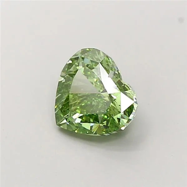 0.28ct Heart Lab Grown Diamond (Colour Fancy Vivid Green, Clarity VS1, Uncertified)