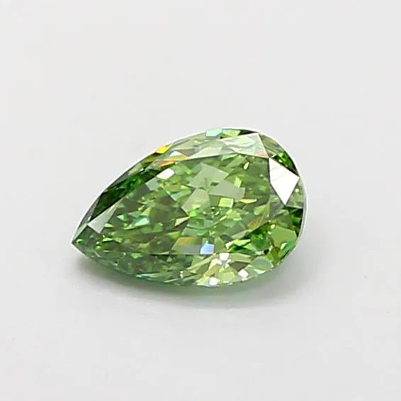 0.28ct Pear Lab Grown Diamond (Colour Fancy Vivid Green, Clarity VS1, Uncertified)