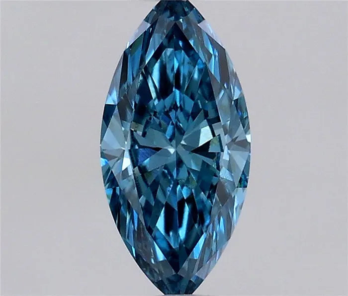 0.29ct Marquise Lab Grown Diamond (Colour Fancy Vivid Blue, Clarity VS1, IGI Certified)