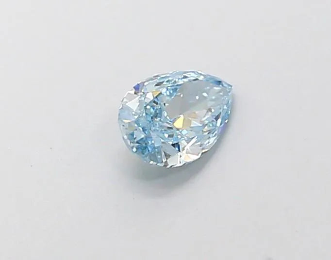 0.29ct Pear Lab Grown Diamond (Colour Fancy Vivid Blue, Clarity VVS2, IGI Certified)
