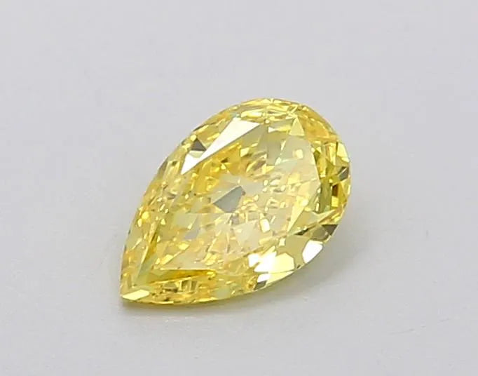 0.29ct Pear Lab Grown Diamond (Colour Fancy Vivid Yellow, Clarity VVS1, IGI Certified)