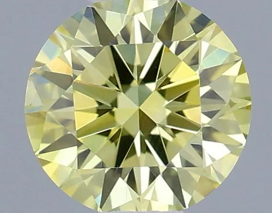 0.29ct Round Lab Grown Diamond (Colour Fancy Intense Yellow, Clarity VVS2, Cut EX, IGI Certified)