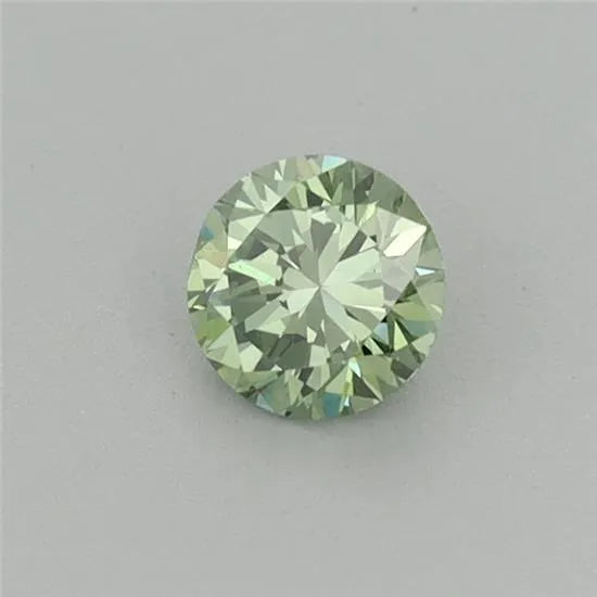 0.29ct Round Lab Grown Diamond (Colour Fancy Vivid Green, Clarity VS1, Cut VG, IGI Certified)