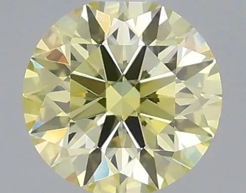 0.29ct Round Lab Grown Diamond (Colour Fancy Yellow, Clarity VVS2, Cut ID, IGI Certified)