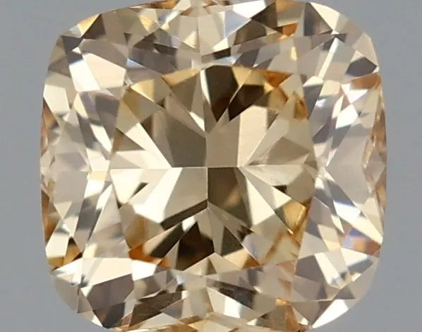 0.30ct Cushion brilliant Lab Grown Diamond (Colour Fancy Intense Yellow, Clarity VVS1, Cut GD, IGI Certified)