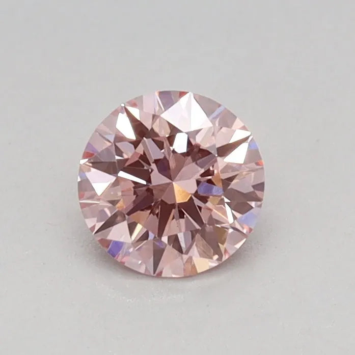 0.30ct Round Lab Grown Diamond (Colour Fancy Intense Pink, Clarity VS1, Cut EX, IGI Certified)