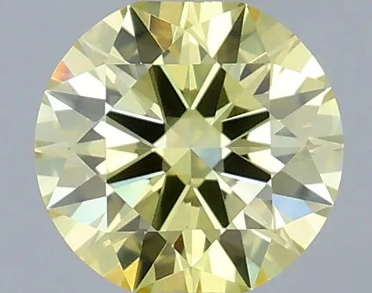 0.30ct Round Lab Grown Diamond (Colour Fancy Yellow, Clarity VVS2, Cut EX, IGI Certified)