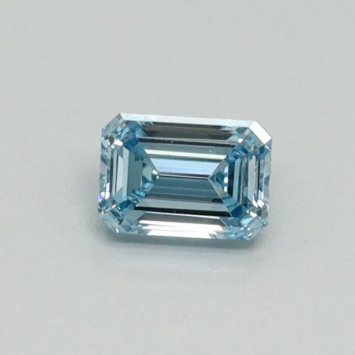 0.31ct Emerald Lab Grown Diamond (Colour Fancy Intense Blue, Clarity VS1, IGI Certified)