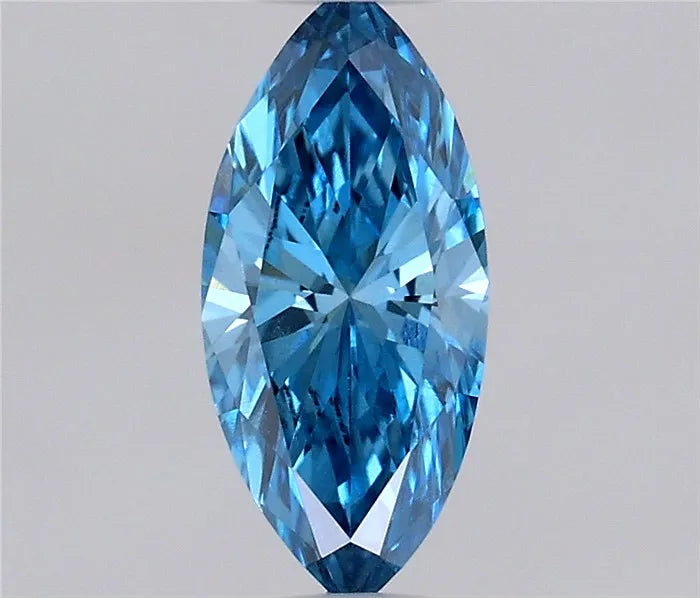 0.31ct Marquise Lab Grown Diamond (Colour Fancy Vivid Blue, Clarity VS2, IGI Certified)
