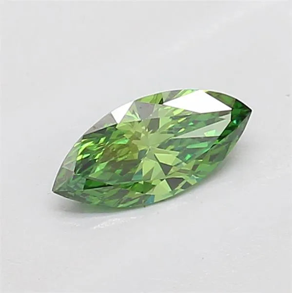 0.31ct Marquise Lab Grown Diamond (Colour Fancy Vivid Green, Clarity VS1, IGI Certified)