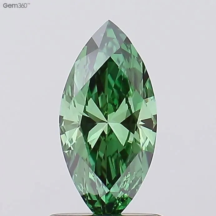 0.31ct Marquise Lab Grown Diamond (Colour Fancy Vivid Green, Clarity VS1, Uncertified)