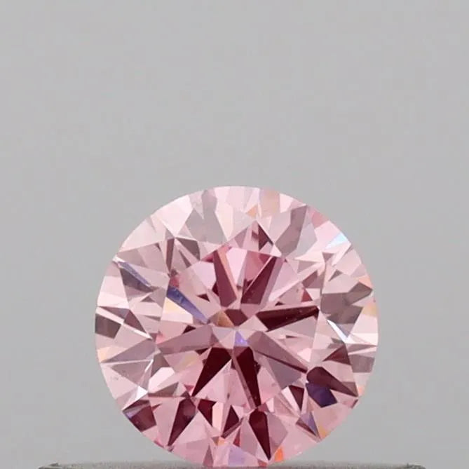 0.31ct Round Lab Grown Diamond (Colour Fancy Intense Pink, Clarity VS1, Cut VG, IGI Certified)