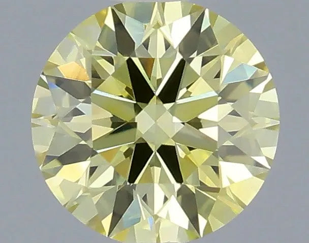 0.31ct Round Lab Grown Diamond (Colour Fancy Intense Yellow, Clarity VVS2, Cut ID, IGI Certified)