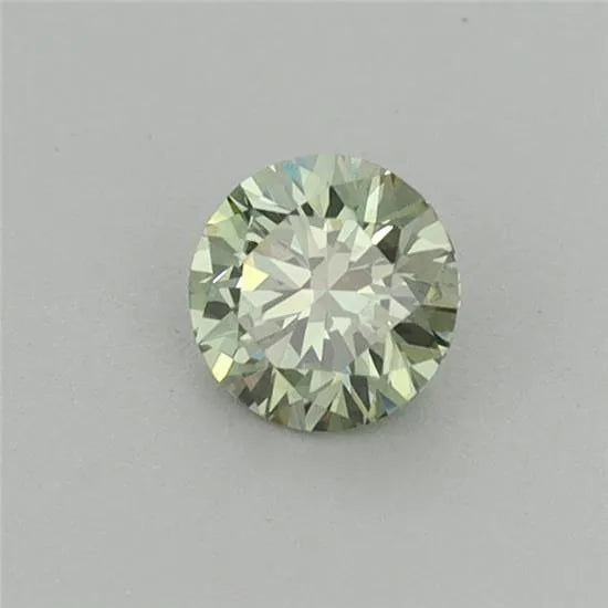 0.31ct Round Lab Grown Diamond (Colour Fancy Vivid Green, Clarity VS1, Cut VG, IGI Certified)