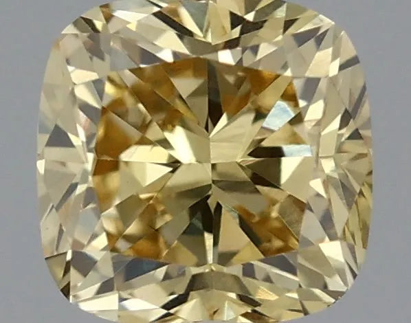 0.32ct Cushion brilliant Lab Grown Diamond (Colour Fancy Yellow, Clarity VS2, IGI Certified)