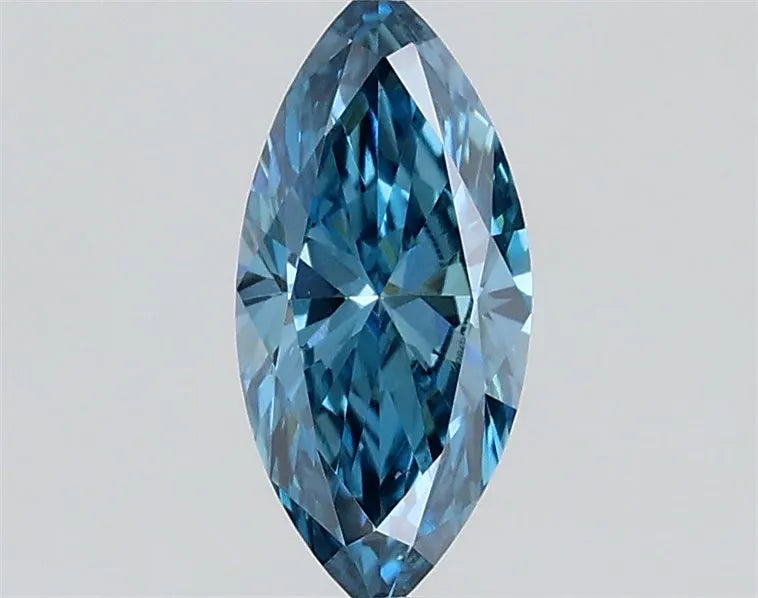 0.32ct Marquise Lab Grown Diamond (Colour Fancy Vivid Blue, Clarity VS1, IGI Certified)