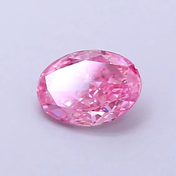 0.32ct Oval Lab Grown Diamond (Colour Fancy Vivid Pink, Clarity VS1, IGI Certified)