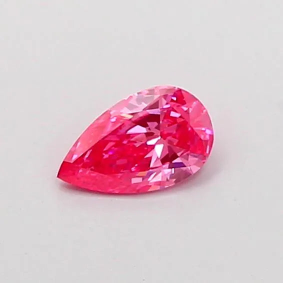 0.32ct Pear Lab Grown Diamond (Colour Fancy Vivid Pink, Clarity VVS2, IGI Certified)