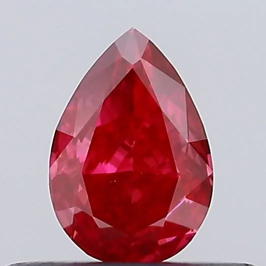 0.32ct Pear Lab Grown Diamond (Colour Fancy Vivid Red, Clarity VS2, Uncertified)