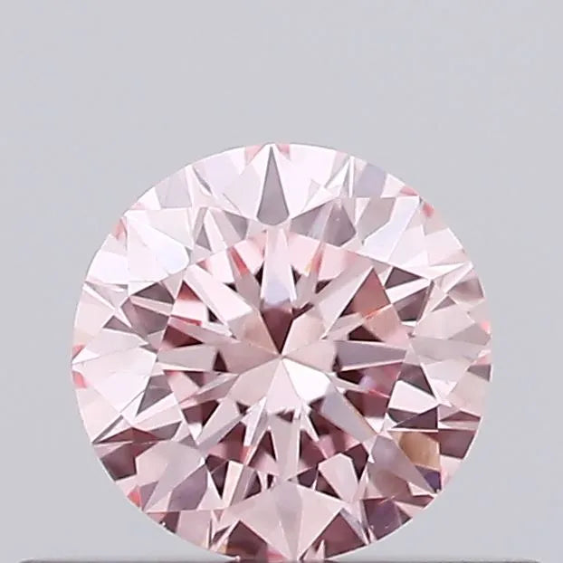 0.32ct Round Lab Grown Diamond (Colour Fancy Intense Pink, Clarity VS1, Cut EX, IGI Certified)