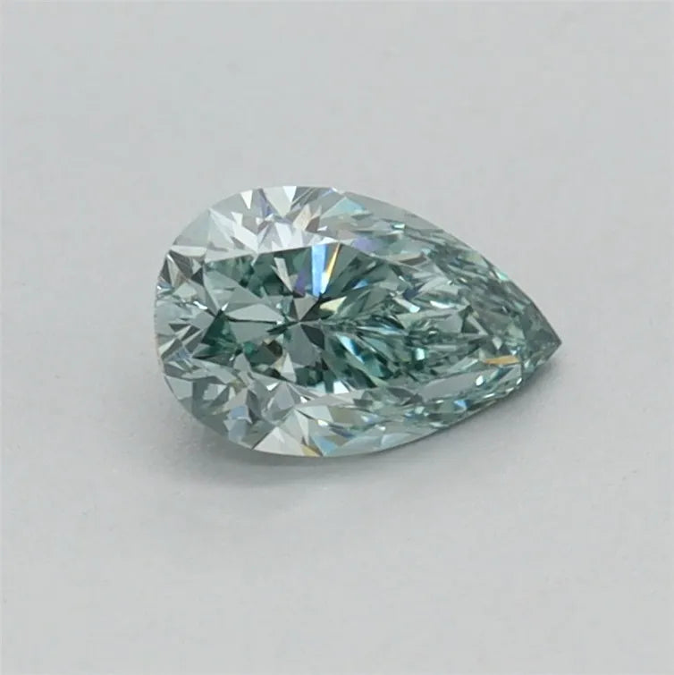 0.33ct Pear Lab Grown Diamond (Colour Fancy Vivid Green, Clarity VS1, IGI Certified)