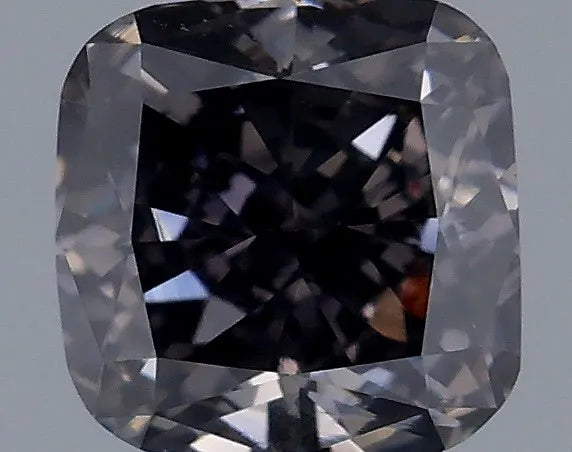 0.34ct Cushion modified Natural Diamond (Colour Fancy Dark Purplish Gray, Clarity VS1, Cut GD, GIA Certified)