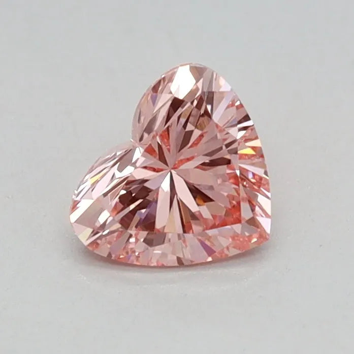 0.34ct Heart Lab Grown Diamond (Colour Fancy Vivid Pink, Clarity VVS2, IGI Certified)