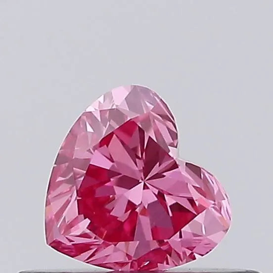 0.34ct Heart Lab Grown Diamond (Colour Fancy Vivid Pink, Clarity VVS2, Uncertified)