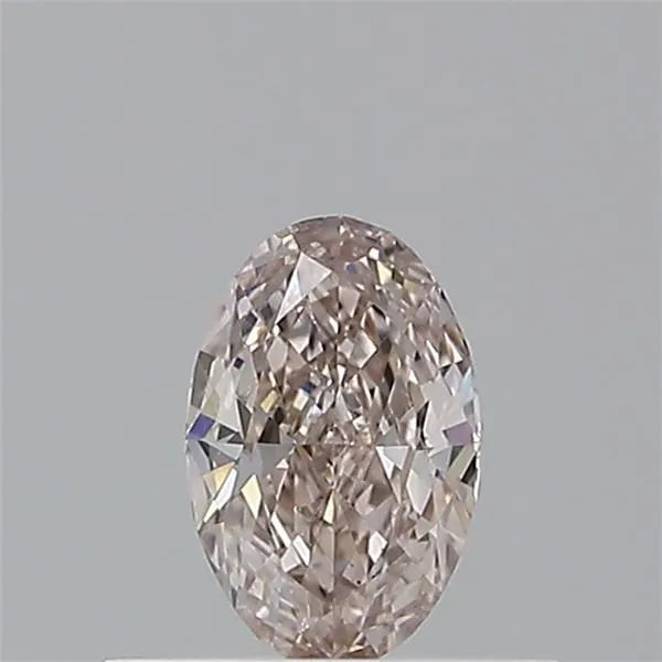 0.34ct Oval Natural Diamond (Colour Fancy Pinkish Brown, Clarity SI2, GIA Certified)