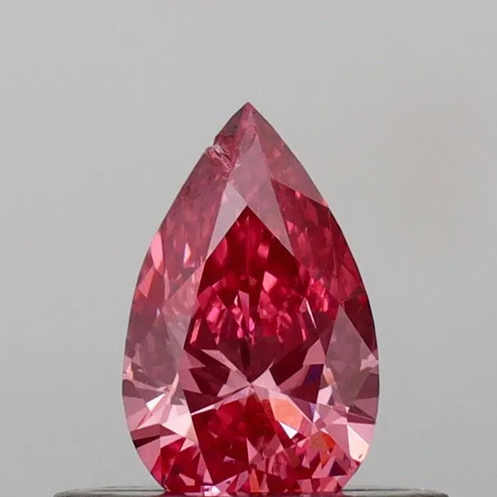 0.34ct Pear Lab Grown Diamond (Colour Fancy Vivid Pink, Clarity SI2, IGI Certified)