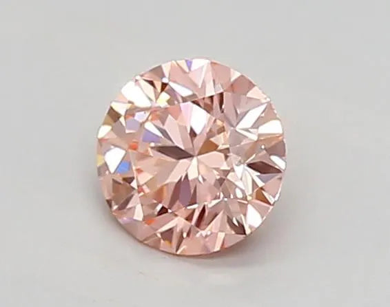 0.34ct Round Lab Grown Diamond (Colour Fancy Intense Pink, Clarity VVS2, Cut ID, IGI Certified)