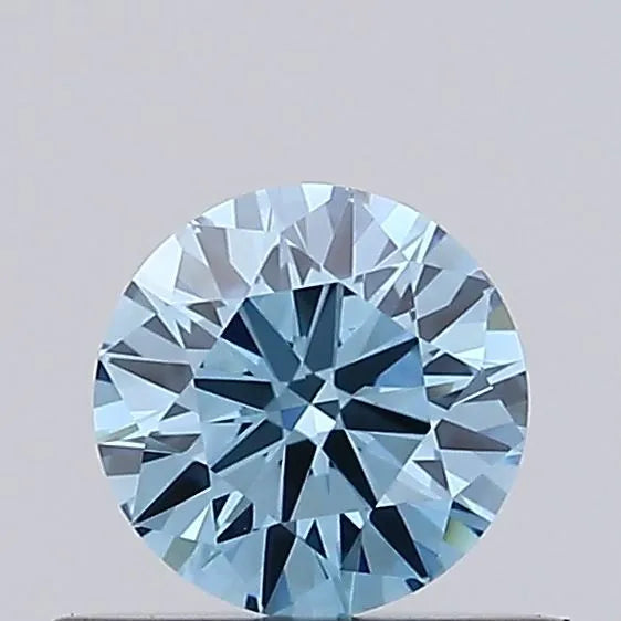 0.34ct Round Lab Grown Diamond (Colour Fancy Vivid Blue, Clarity VS1, Cut EX, Uncertified)