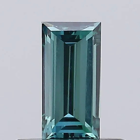 0.35ct Baguette Lab Grown Diamond (Colour Fancy Vivid Green, Clarity VS1, Uncertified)