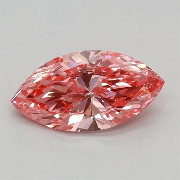 0.35ct Marquise Lab Grown Diamond (Colour Fancy Vivid Pink, Clarity VVS2, IGI Certified)