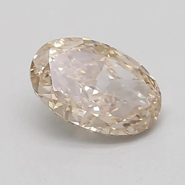 0.35ct Oval Lab Grown Diamond (Colour Very Light Brown, Clarity VS1, IGI Certified)