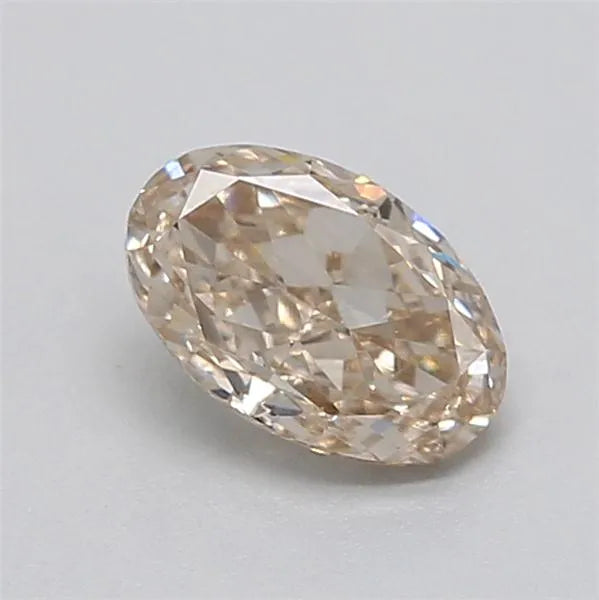 0.35ct Oval Lab Grown Diamond (Colour Very Light Brown, Clarity VVS1, IGI Certified)