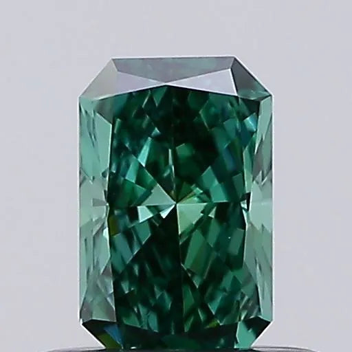 0.35ct Radiant Lab Grown Diamond (Colour Fancy Vivid Green, Clarity VS1, Uncertified)