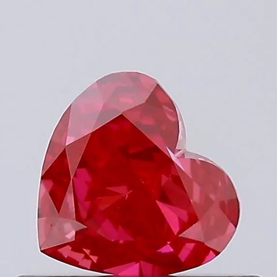 0.36ct Heart Lab Grown Diamond (Colour Fancy Vivid Red, Clarity VS1, Uncertified)
