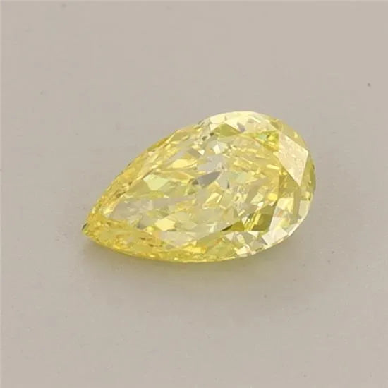 0.36ct Pear Lab Grown Diamond (Colour Fancy Vivid Yellow, Clarity VVS2, IGI Certified)