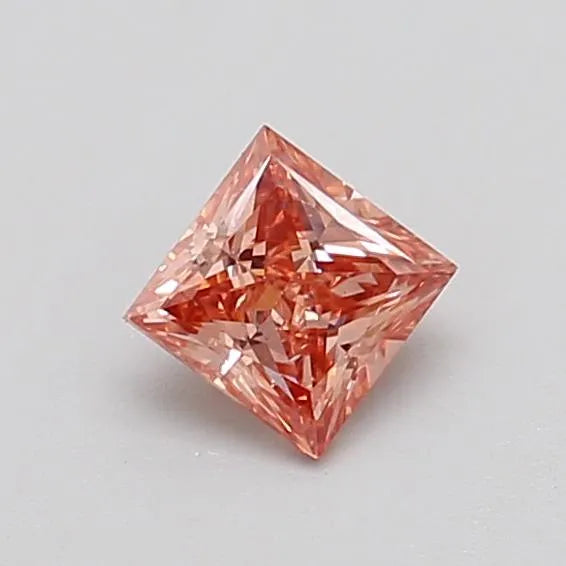 0.36ct Princess Lab Grown Diamond (Colour Fancy Pink, Clarity VS2, IGI Certified)