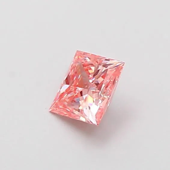 0.36ct Princess Lab Grown Diamond (Colour Fancy Vivid Pink, Clarity VS1, Uncertified)