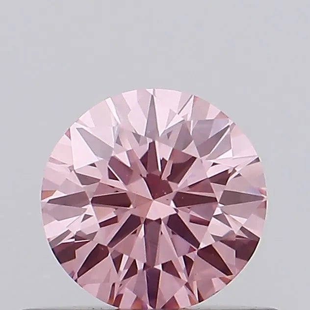 0.36ct Round Lab Grown Diamond (Colour Fancy Vivid Pink, Clarity VS1, Cut VG, Uncertified)