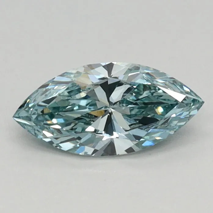 0.37ct Marquise Lab Grown Diamond (Colour Fancy Vivid Green, Clarity VVS1, IGI Certified)