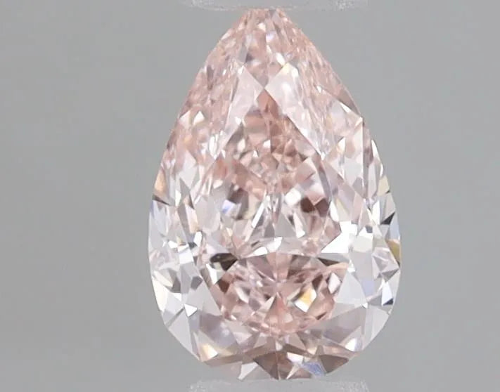 0.37ct Pear Lab Grown Diamond (Colour Fancy Pink, Clarity VVS2, IGI Certified)