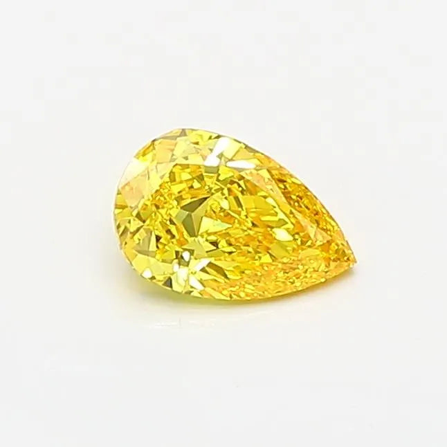 0.37ct Pear Lab Grown Diamond (Colour Fancy Vivid Yellow, Clarity VS1, IGI Certified)
