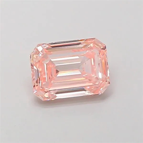 0.38ct Emerald Lab Grown Diamond (Colour Fancy Vivid Pink, Clarity VS1, Uncertified)