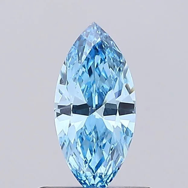 0.38ct Marquise Lab Grown Diamond (Colour Fancy Vivid Blue, Clarity VS1, Uncertified)