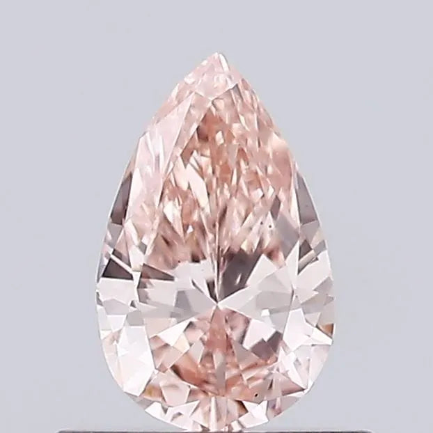 0.38ct Pear Lab Grown Diamond (Colour Fancy Vivid Pink, Clarity VS1, Uncertified)