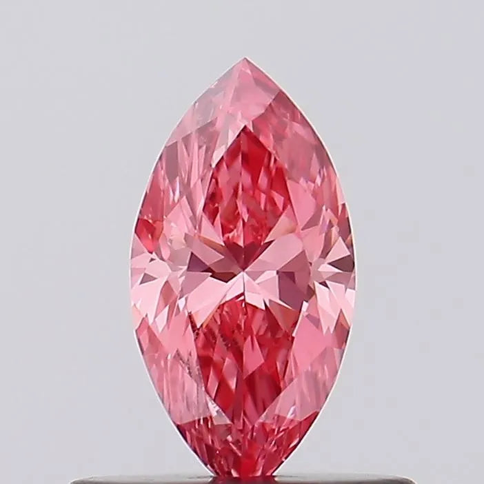 0.39ct Marquise Lab Grown Diamond (Colour Fancy Vivid Pink, Clarity VS1, IGI Certified)